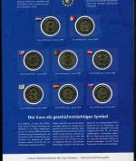 Numisblatt 10 Jahre Wirtschafts - und Währungsunion 16 x 2 EUR