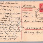 Bund Heuss Ganzsache Antwort aus Italien Madonna di Campiglio Hotel Ferrari 1965