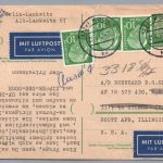 Bund Heuss Ganzsache Köln mit ZuF USA 1957 - interessanter Inhalt