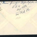 DDR Michel Nummer 297 Einzelfrankatur , Chemniz nach Groß-Zimmern 1952