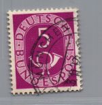 Bund Plattenfehler Posthorn Michel Nr. 125 III gestempelt