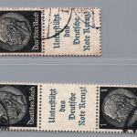 Dt. Reich Zusammendruck Michel Nr. S213 + S214 , gestempelt