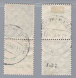 Dt. Reich Zusammendruck Michel Nr. S207.1 + S209.1 , gestempelt