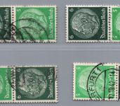 Dt. Reich Zusammendruck Michel Nr. S187 - S190 , gestempelt