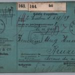 Dt. Reich Auslands Paketkarte MiNr 50 MiF 1891 - Kehl nach Brüssel Belgien