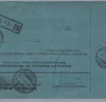 Dt. Reich Auslands Paketkarte MiNr 50 MiF 1892 - Strassburg nach Basel Schweiz