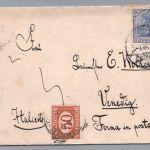 Dt. Reich Auslands Nachporto Brief Germania - Berlin nach Venedig Italien 1905