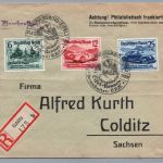 DR Brief Einschreiben Nürburgring Eifel Rennen 1939 nach Colditz