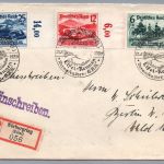 DR Brief Einschreiben Nürburgring Eifel Rennen + Rand 1939 nach Berlin
