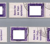 Dt. Reich Zusammendruck Michel Nr. S282 - S285 , gestempelt