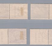 Dt. Reich Zusammendruck Michel Nr. S282 - S285 , gestempelt