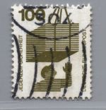 Bund Michel Nummer 702 ARb gestempelt