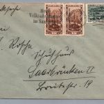 Dt. Reich Brief - Volksabstimmung im Saargebiet + SST Saarbrücken 13.1.1935