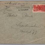 Dt. Reich Brief - Volksabstimmung im Saargebiet + SST Saarbrücken 13.1.1935