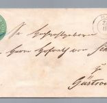 Mecklenburg-Schwerin Ganzsache U6 Plau nach Güstrow