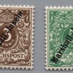 Deutsche Kolonien Marshall Inseln Michel Nummer 7a + 8 postfrisch