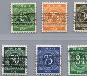 Alliierte Besetzung Bizone Michel-Nr. Lot aus 58 I / 68 I postfrisch geprüft