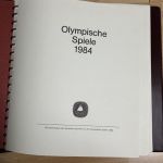 Olympische Spiele 1984 Sammlung im Ringbinder 53 Seiten