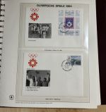 Olympische Spiele 1984 Sammlung im Ringbinder 53 Seiten