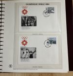 Olympische Spiele 1984 Sammlung im Ringbinder 53 Seiten