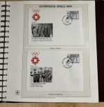 Olympische Spiele 1984 Sammlung im Ringbinder 53 Seiten