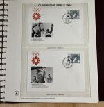 Olympische Spiele 1984 Sammlung im Ringbinder 53 Seiten