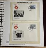 Olympische Spiele 1984 Sammlung im Ringbinder 53 Seiten