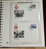 Olympische Spiele 1984 Sammlung im Ringbinder 53 Seiten