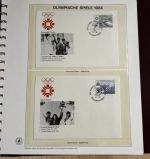 Olympische Spiele 1984 Sammlung im Ringbinder 53 Seiten