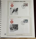 Olympische Spiele 1984 Sammlung im Ringbinder 53 Seiten