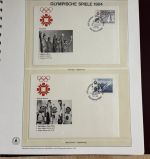 Olympische Spiele 1984 Sammlung im Ringbinder 53 Seiten