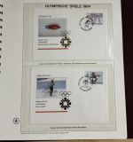 Olympische Spiele 1984 Sammlung im Ringbinder 53 Seiten