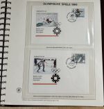 Olympische Spiele 1984 Sammlung im Ringbinder 53 Seiten