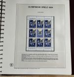 Olympische Spiele 1984 Sammlung im Ringbinder 53 Seiten