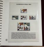 Olympische Spiele 1984 Sammlung im Ringbinder 53 Seiten