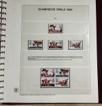 Olympische Spiele 1984 Sammlung im Ringbinder 53 Seiten
