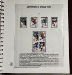 Olympische Spiele 1984 Sammlung im Ringbinder 53 Seiten