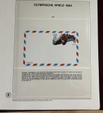 Olympische Spiele 1984 Sammlung im Ringbinder 53 Seiten