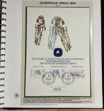 Olympische Spiele 1984 Sammlung im Ringbinder 53 Seiten