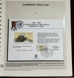 Olympische Spiele 1984 Sammlung im Ringbinder 53 Seiten