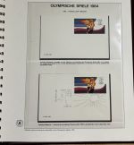 Olympische Spiele 1984 Sammlung im Ringbinder 53 Seiten