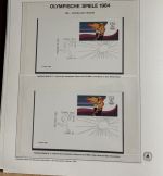 Olympische Spiele 1984 Sammlung im Ringbinder 53 Seiten