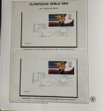 Olympische Spiele 1984 Sammlung im Ringbinder 53 Seiten