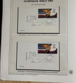 Olympische Spiele 1984 Sammlung im Ringbinder 53 Seiten