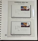 Olympische Spiele 1984 Sammlung im Ringbinder 53 Seiten