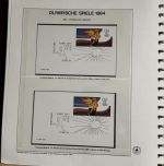 Olympische Spiele 1984 Sammlung im Ringbinder 53 Seiten