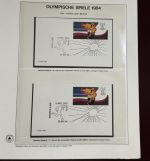 Olympische Spiele 1984 Sammlung im Ringbinder 53 Seiten