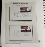 Olympische Spiele 1984 Sammlung im Ringbinder 53 Seiten