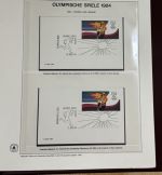 Olympische Spiele 1984 Sammlung im Ringbinder 53 Seiten
