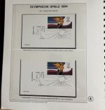 Olympische Spiele 1984 Sammlung im Ringbinder 53 Seiten
